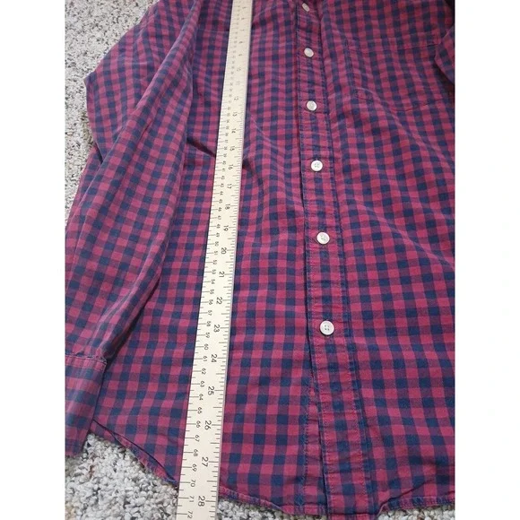 J Crew SDress Shirt Button Up Plaid Long Sleeve Mens Sz M - Picture 3 of 7